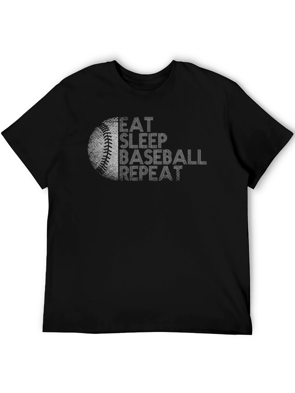 Eat Sleep Baseball Repeat Graphic T-Shirt