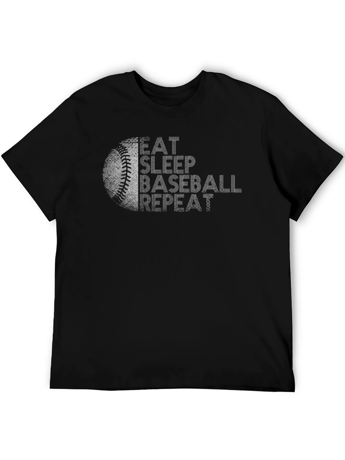 Eat Sleep Baseball Repeat Graphic T-Shirt