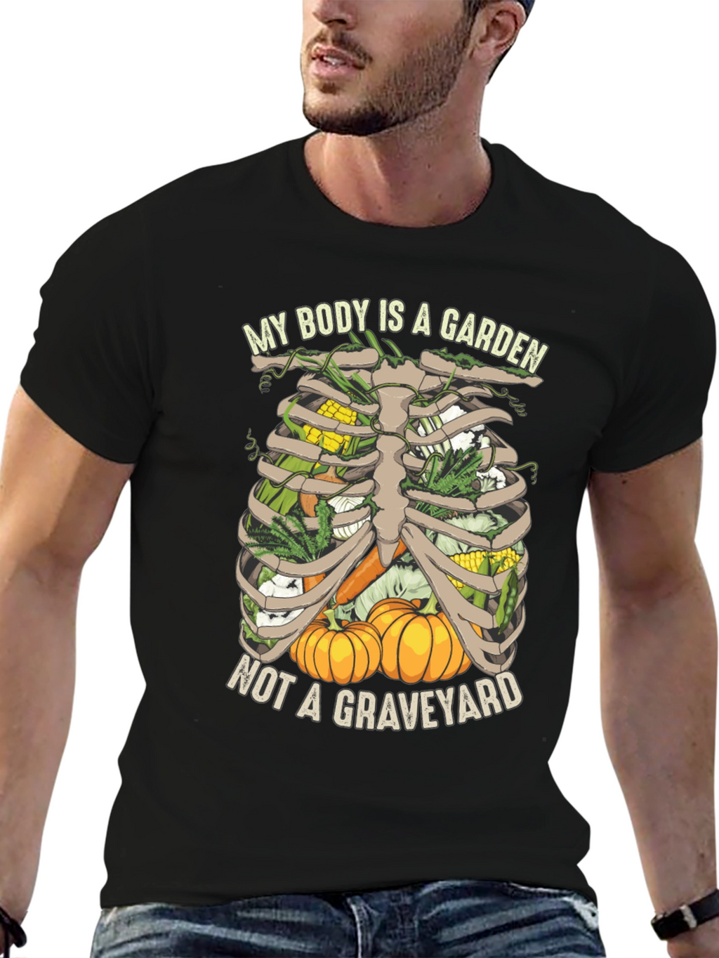Vegetarian T-Shirt: My Body is a Garden