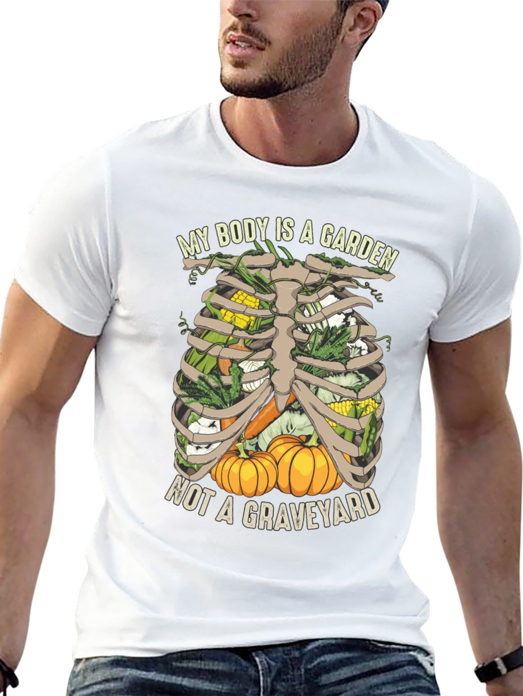 Vegetarian T-Shirt: My Body is a Garden