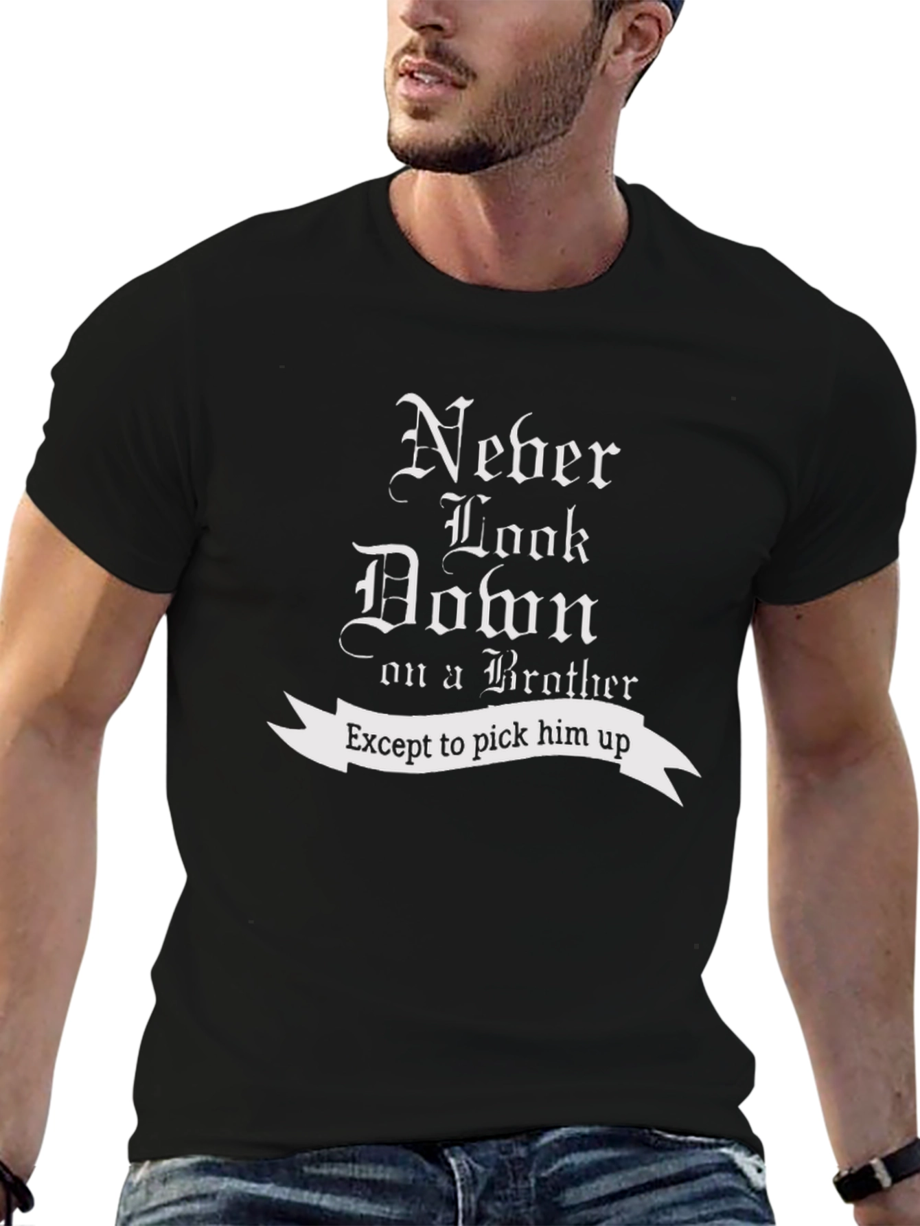 Never Look Down on a Brother Graphic T-Shirt