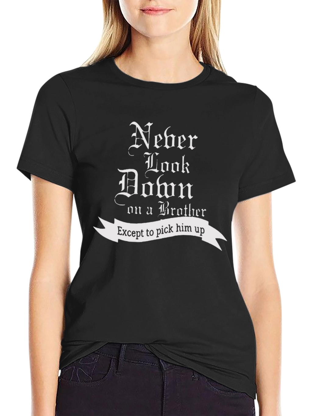 Never Look Down on a Brother Graphic T-Shirt