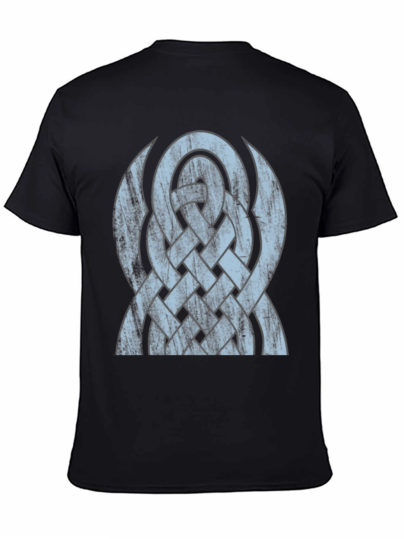 Celtic Knot Graphic Tee - Distressed Design
