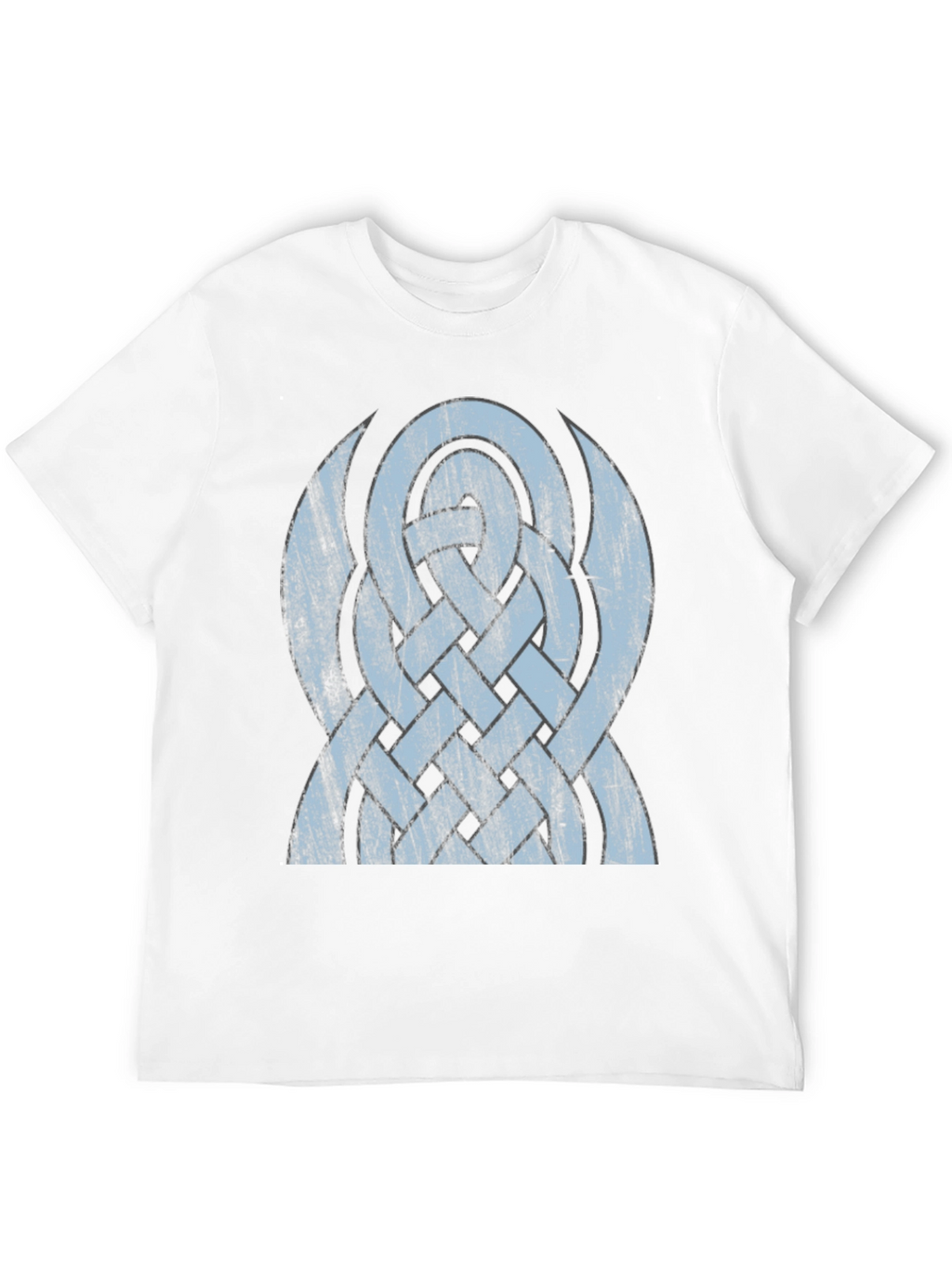 Celtic Knot Graphic Tee - Distressed Design