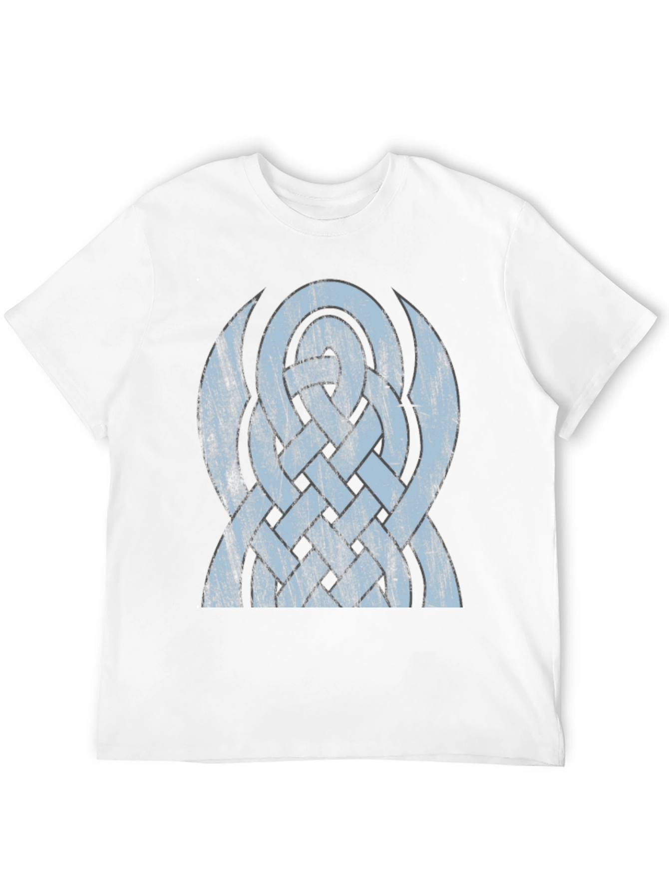 Celtic Knot Graphic Tee - Distressed Design