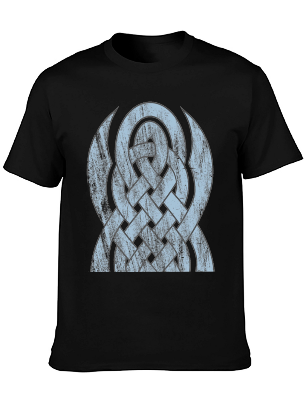 Celtic Knot Graphic Tee - Distressed Design