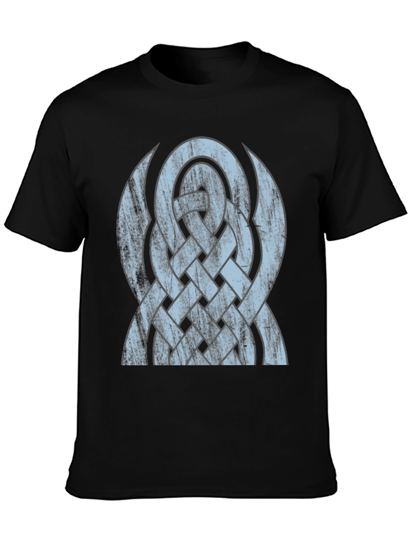 Celtic Knot Graphic Tee - Distressed Design