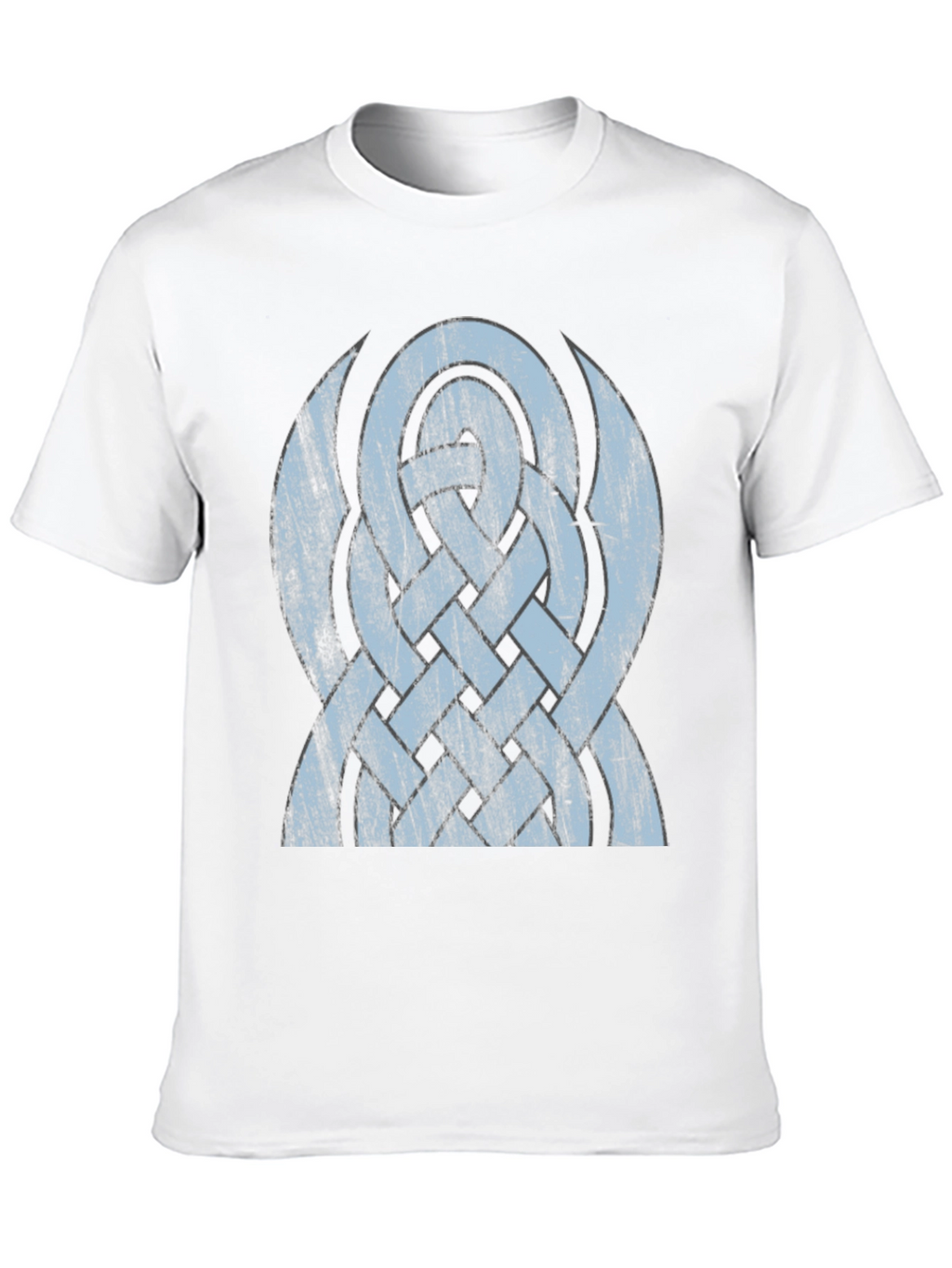 Celtic Knot Graphic Tee - Distressed Design