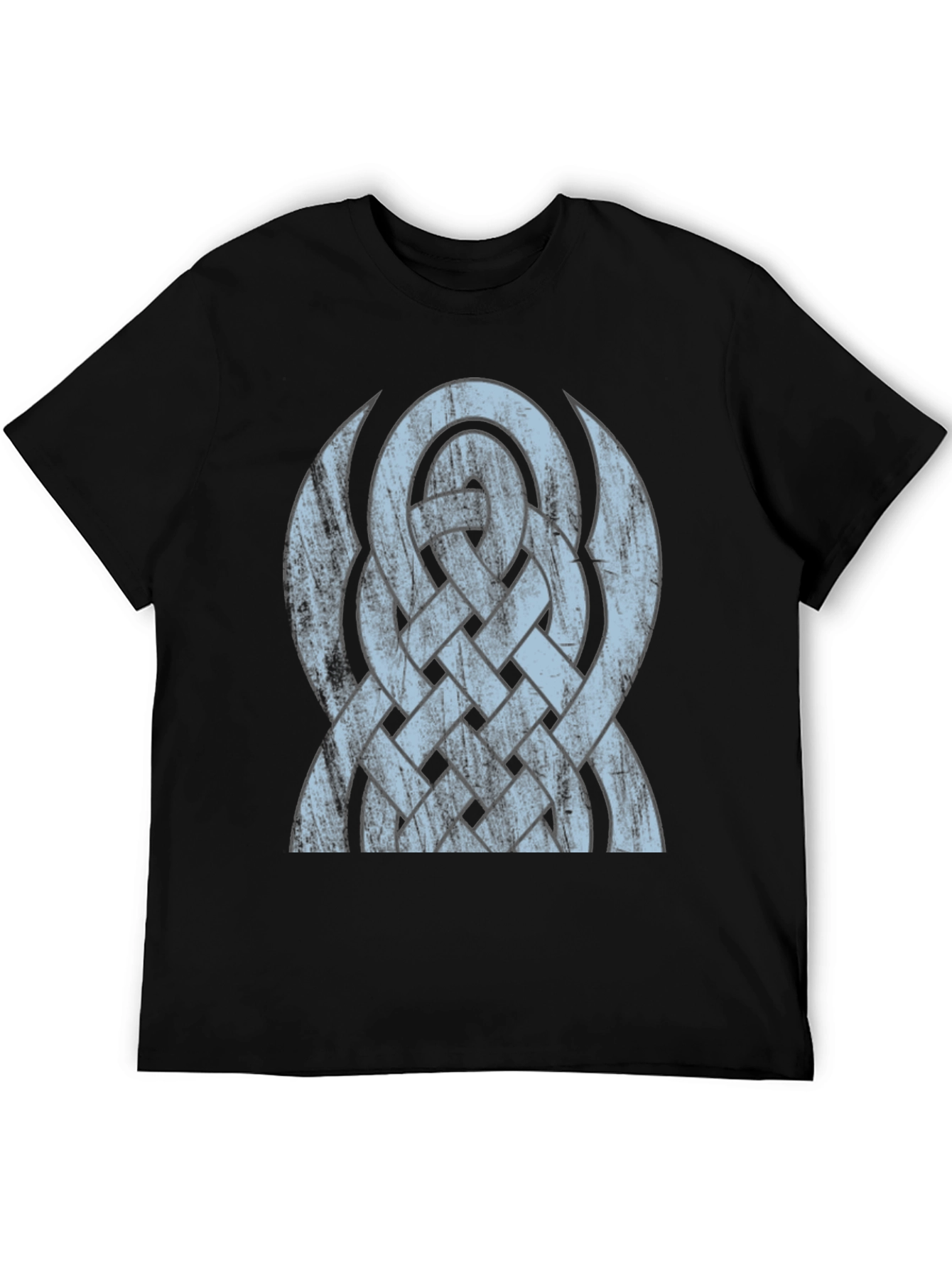 Celtic Knot Graphic Tee - Distressed Design