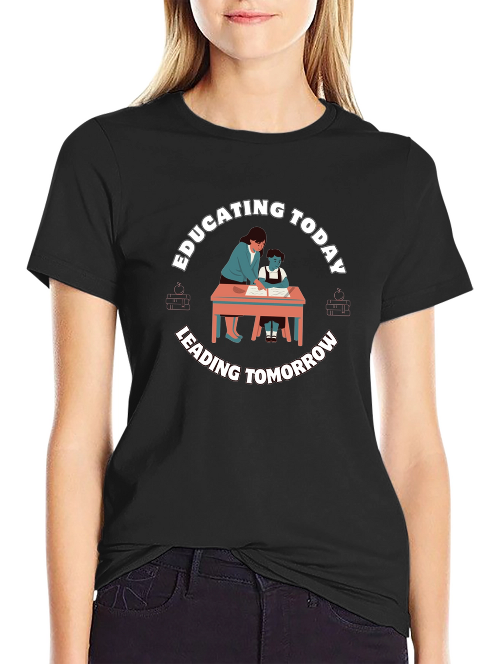 Educating Today Leading Tomorrow Black T-Shirt
