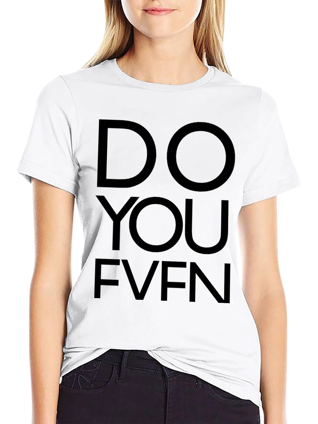 Do You Even? Graphic Print T-Shirt - Black