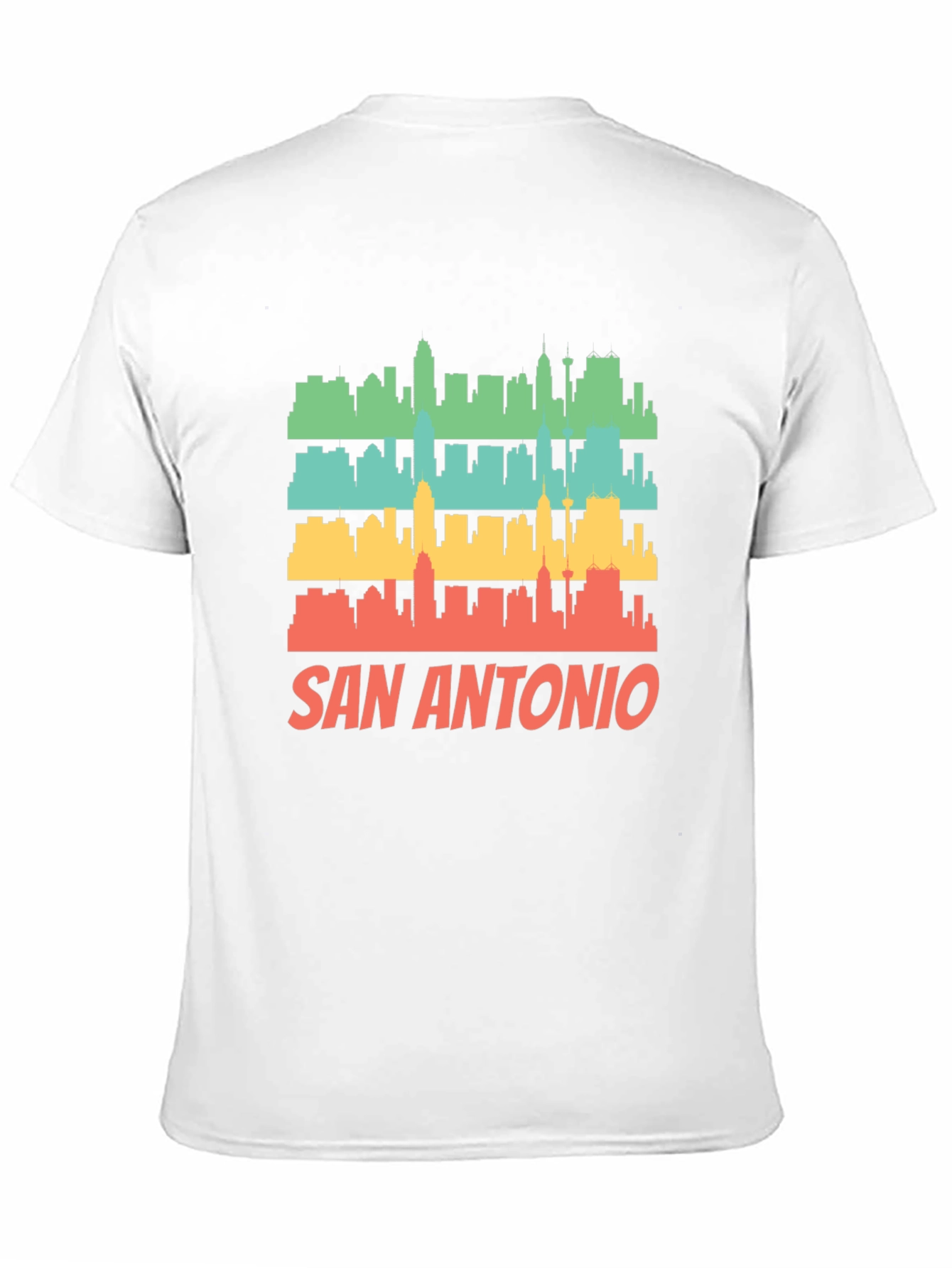 San Antonio Skyline Retro Graphic T-Shirt