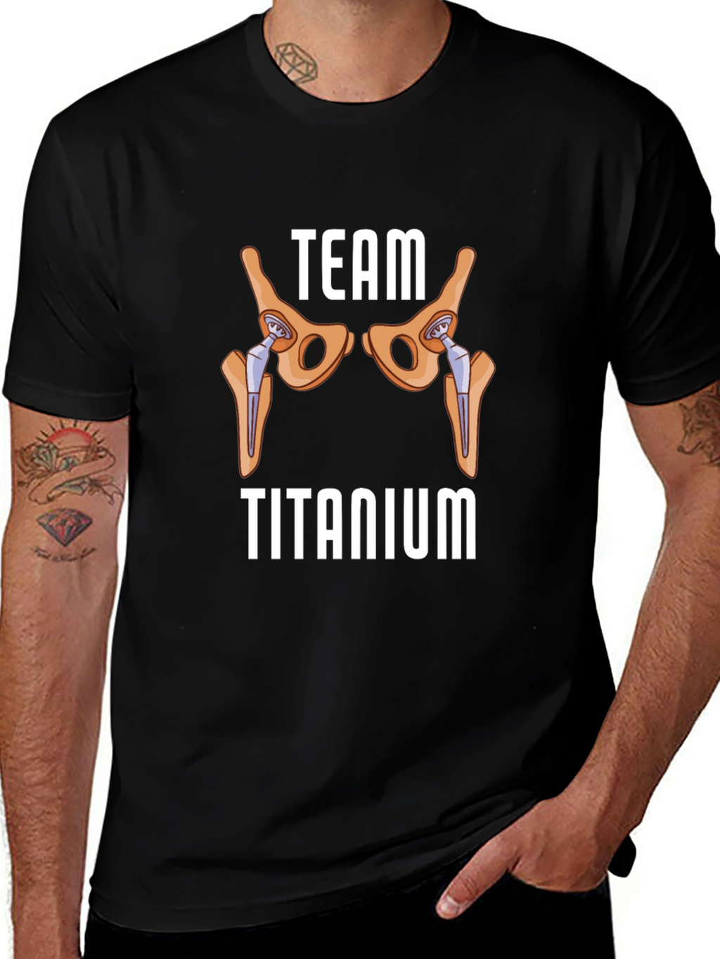 Team Titanium Hip Replacement Graphic T-Shirt