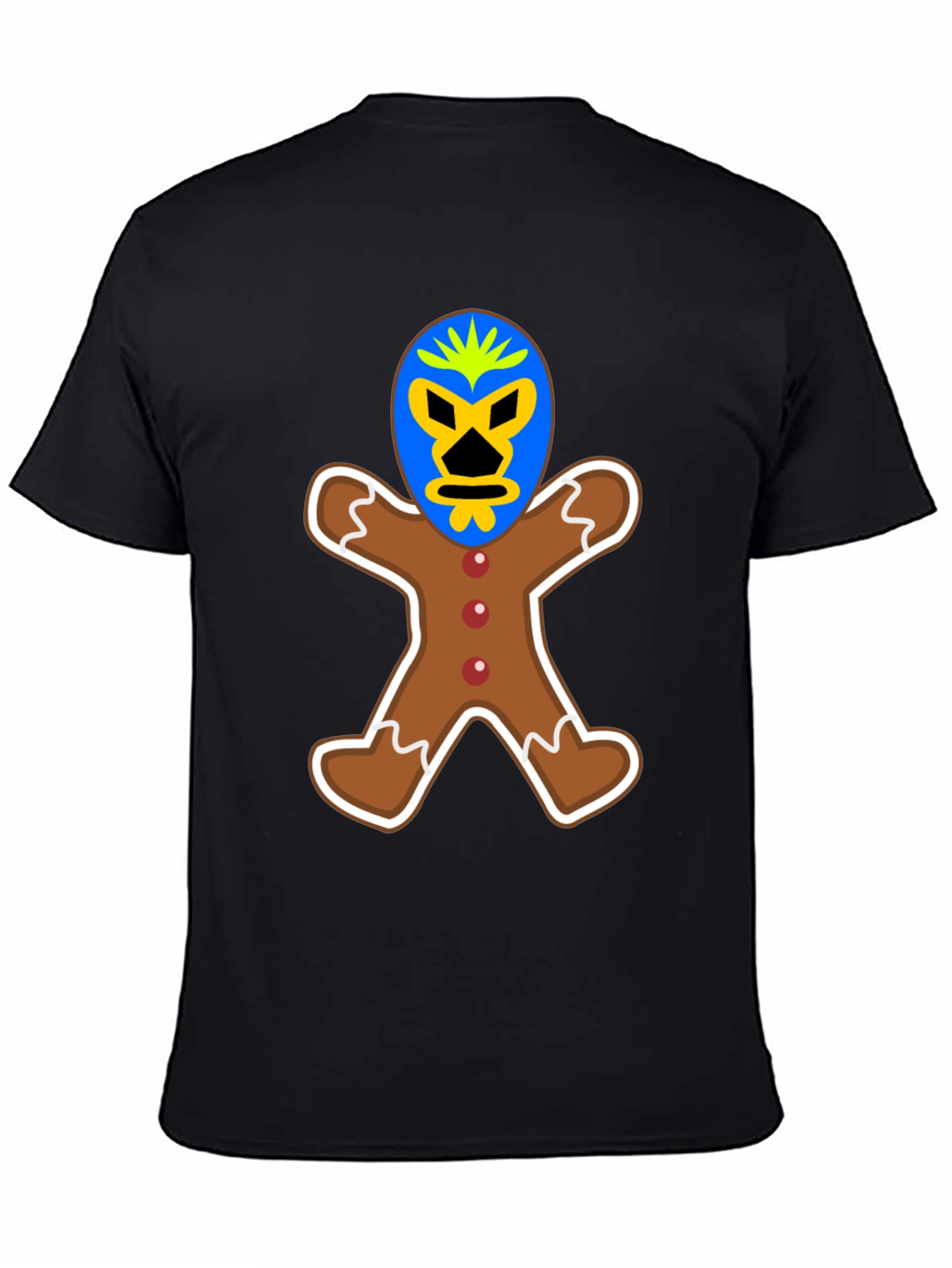 Gingerbread Luchador T-Shirt - Unique Design!