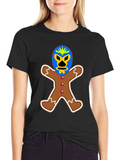 Gingerbread Luchador T-Shirt - Unique Design!