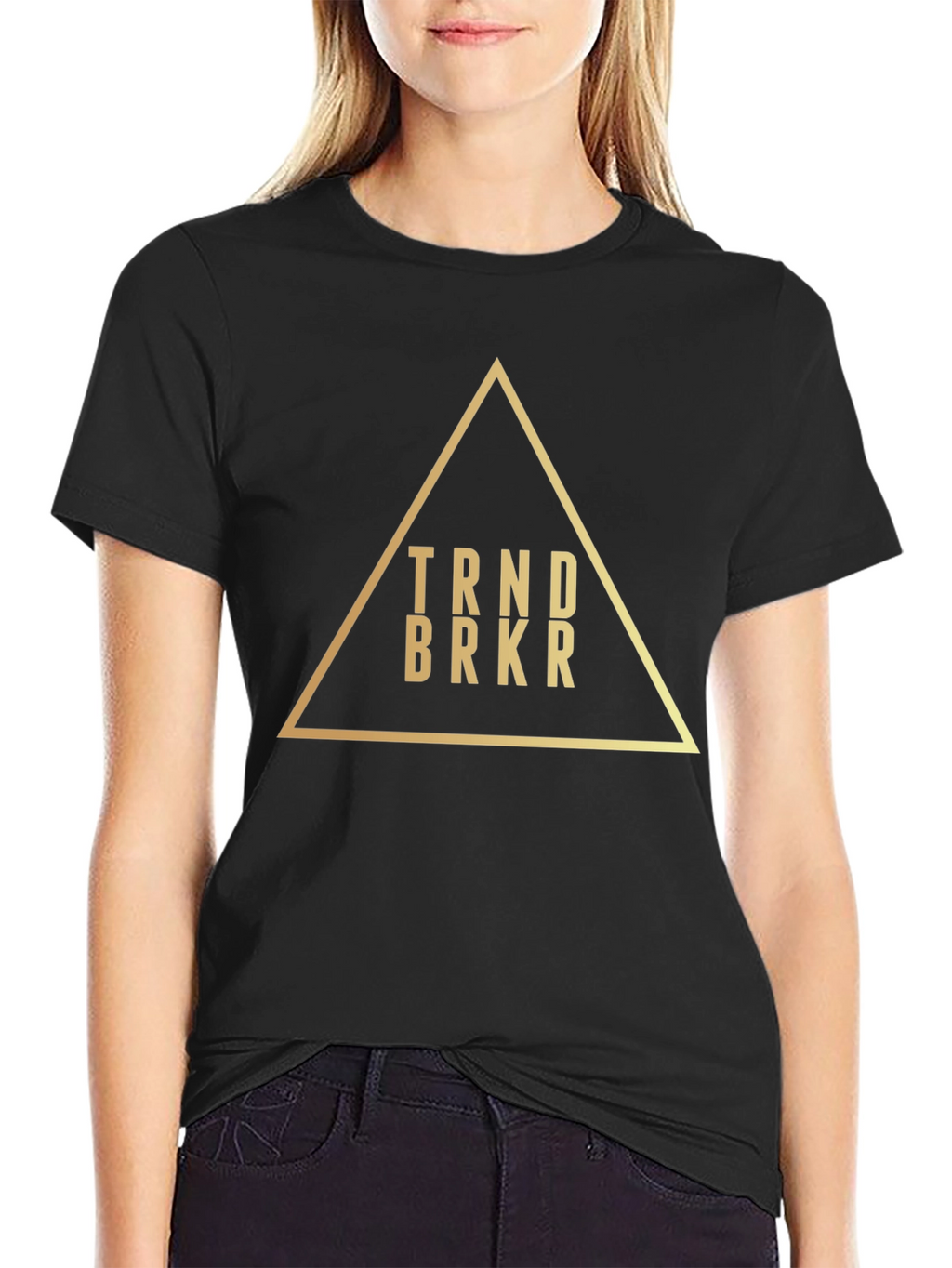 Trend Breaker Graphic Tee - Stylish Black Cotton T-Shirt
