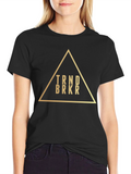 Trend Breaker Graphic Tee - Stylish Black Cotton T-Shirt