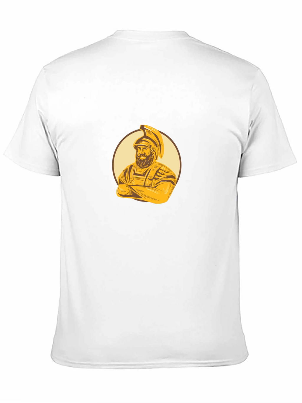 Spartan Warrior Graphic Tee - Black Cotton Blend