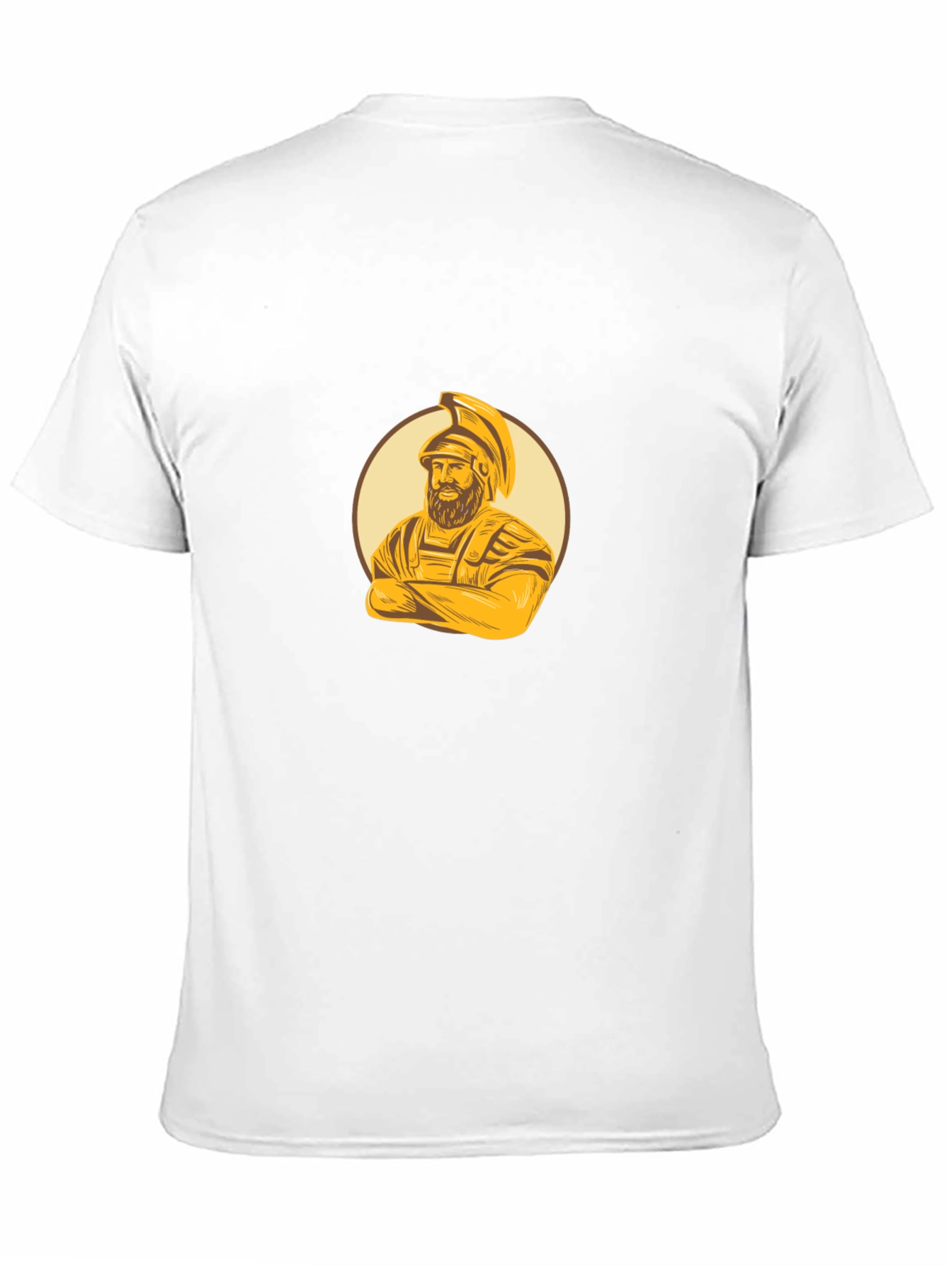 Spartan Warrior Graphic Tee - Black Cotton Blend