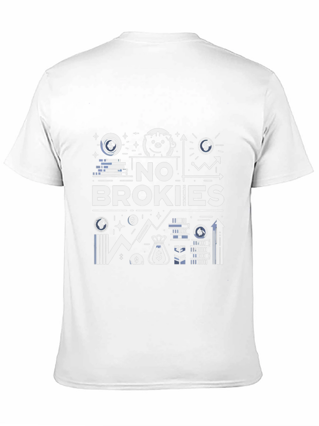 No Brokies Graphic Tee - Stylish Mens T-Shirt