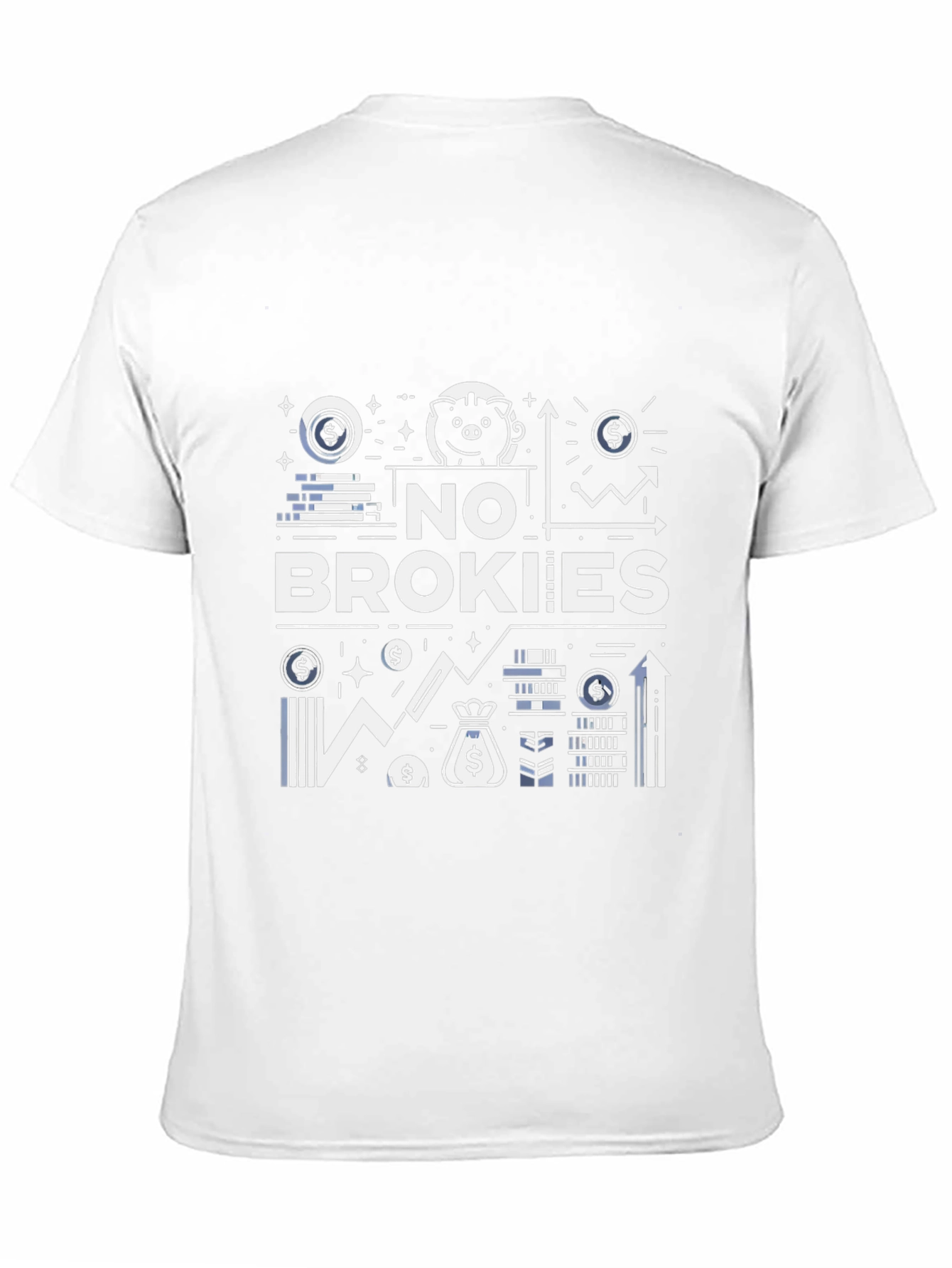 No Brokies Graphic Tee - Stylish Mens T-Shirt
