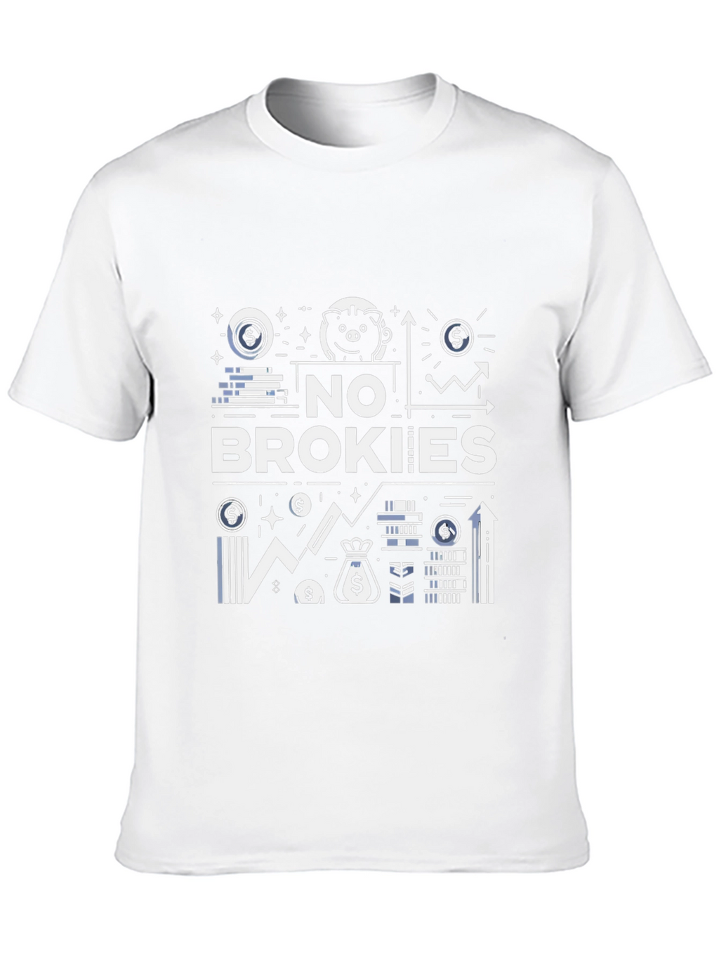 No Brokies Graphic Tee - Stylish Mens T-Shirt