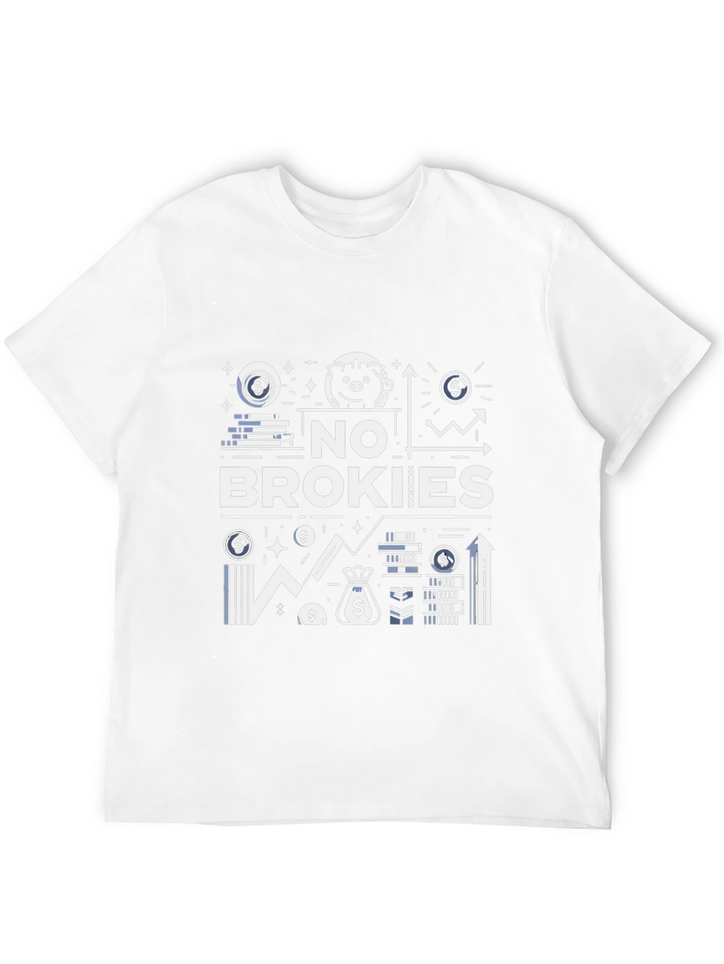 No Brokies Graphic Tee - Stylish Mens T-Shirt