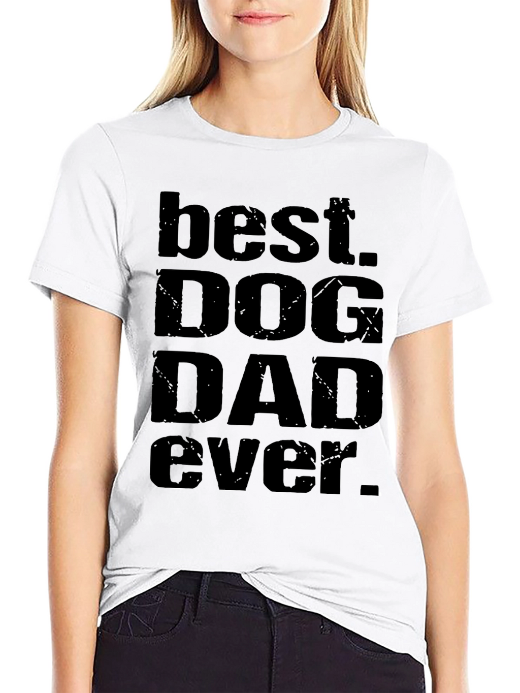 Best Dog Dad Ever T-Shirt - Black Graphic Tee