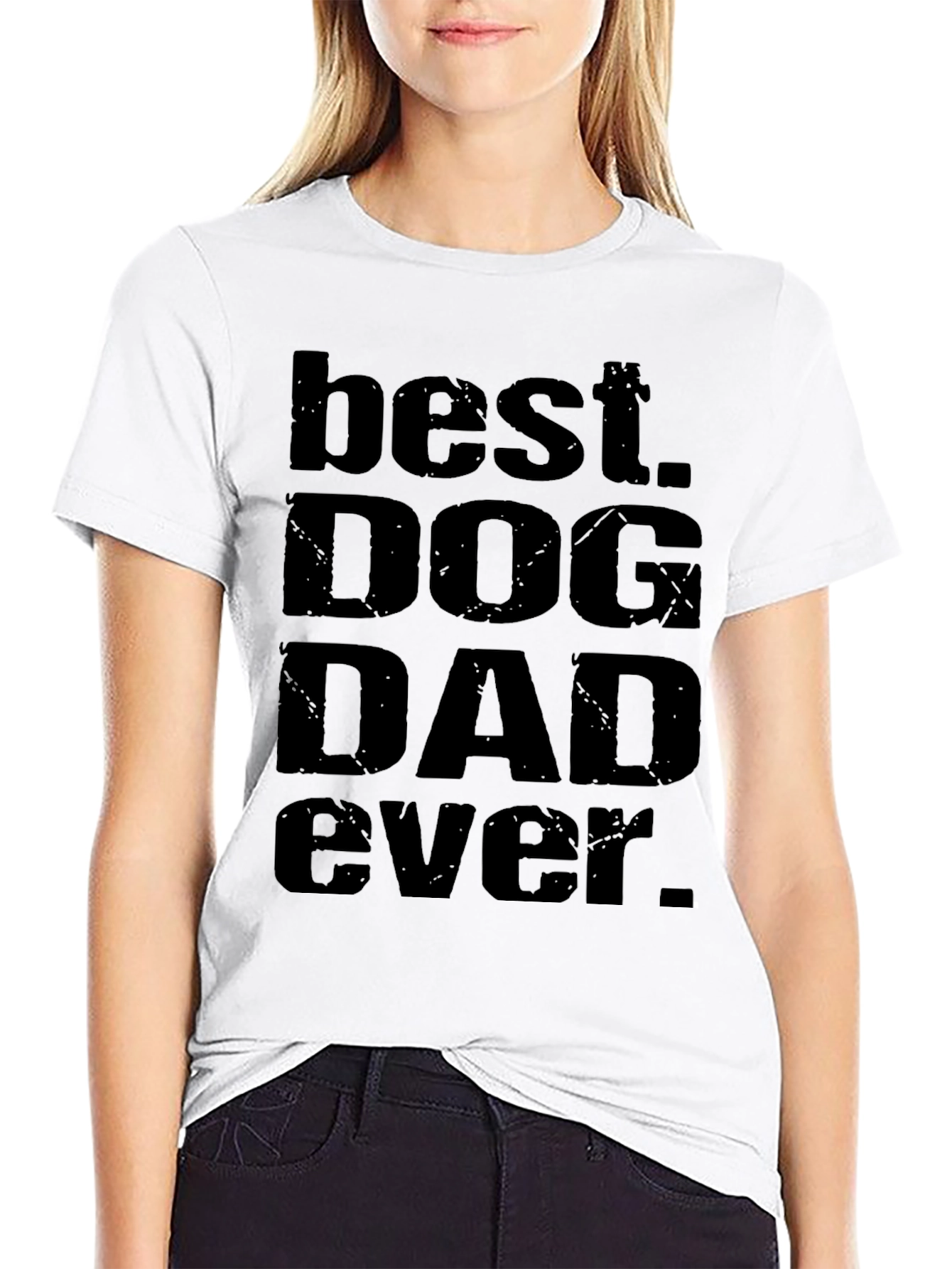 Best Dog Dad Ever T-Shirt - Black Graphic Tee