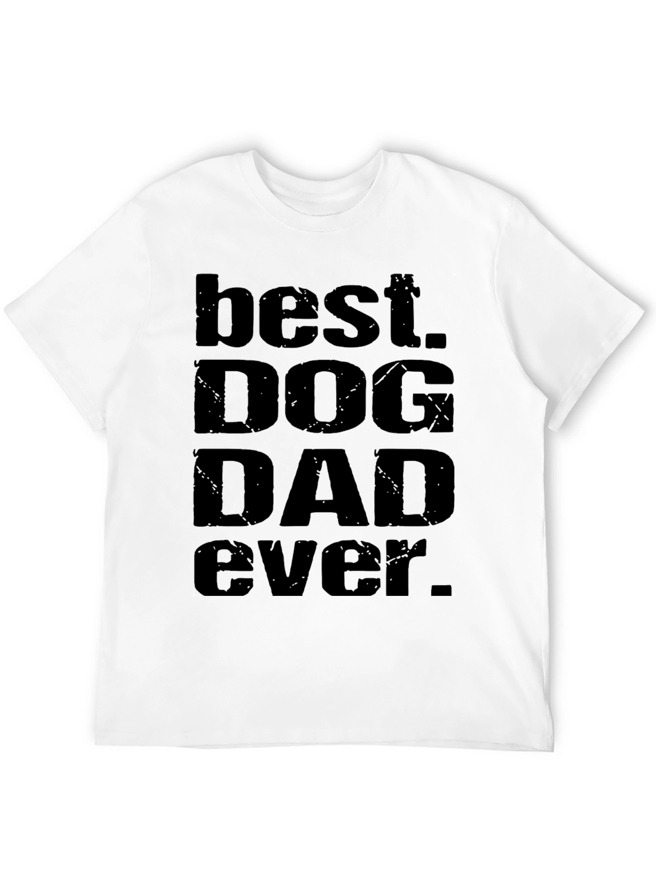 Best Dog Dad Ever T-Shirt - Black Graphic Tee