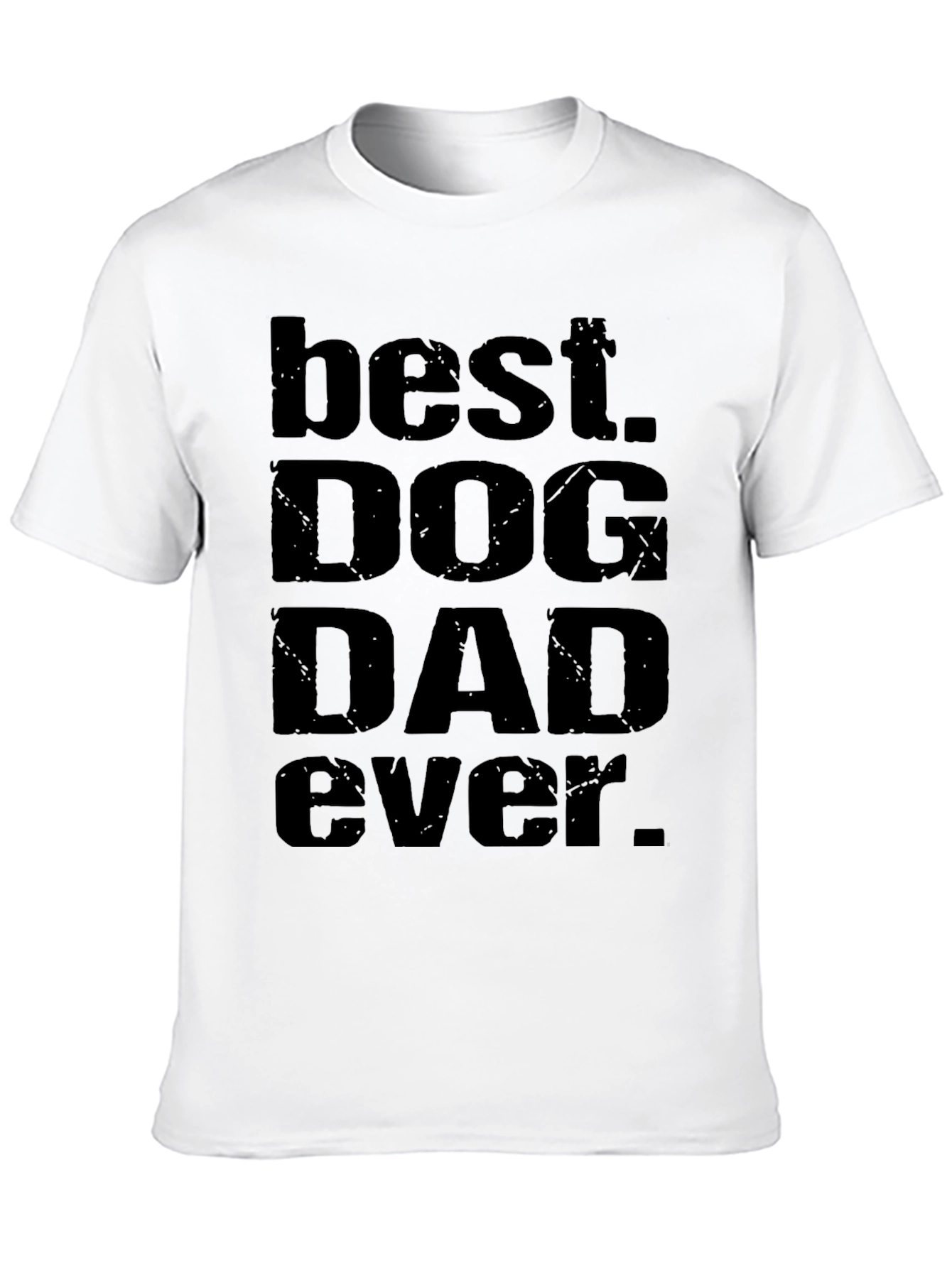 Best Dog Dad Ever T-Shirt - Black Graphic Tee