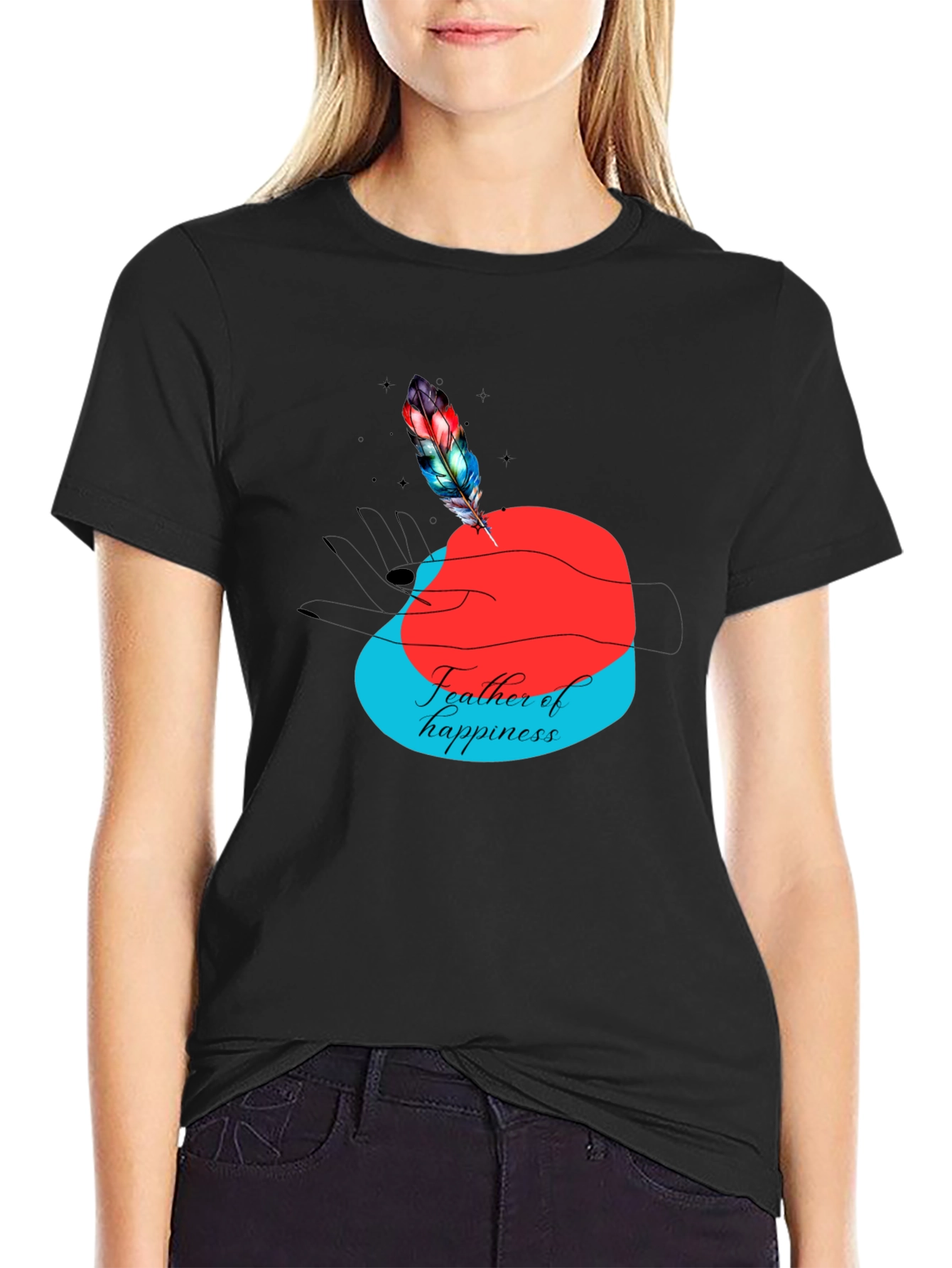 Feather of Happiness Graphic Tee