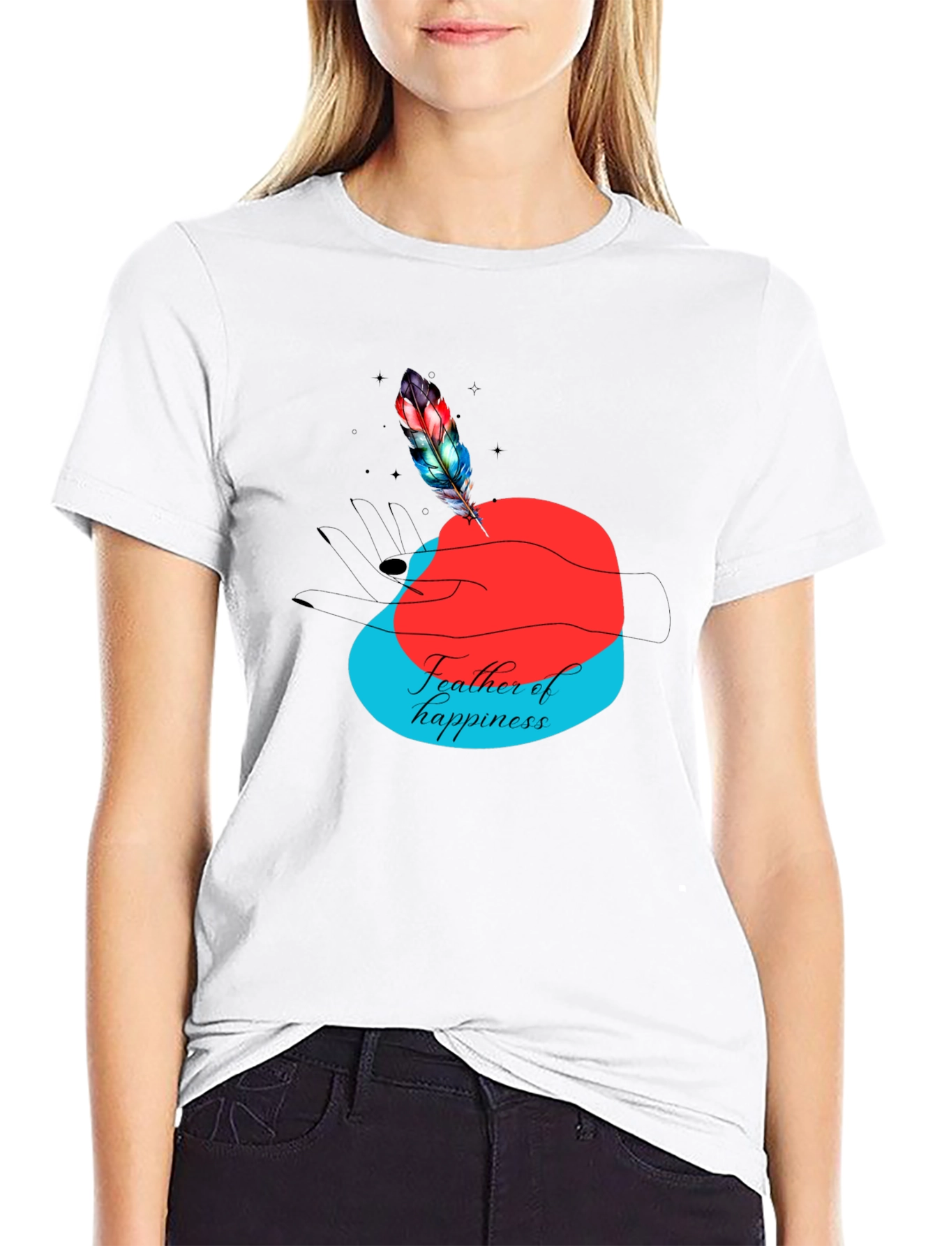 Feather of Happiness Graphic Tee