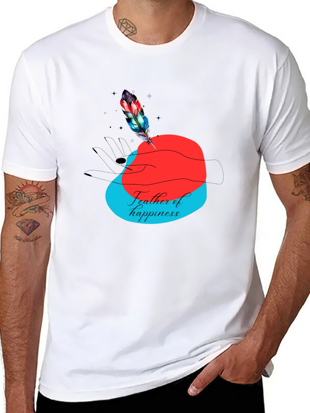 Feather of Happiness Graphic Tee