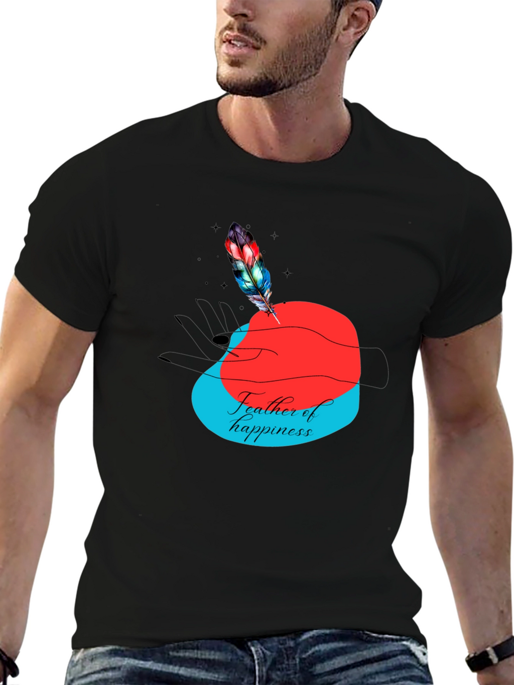 Feather of Happiness Graphic Tee