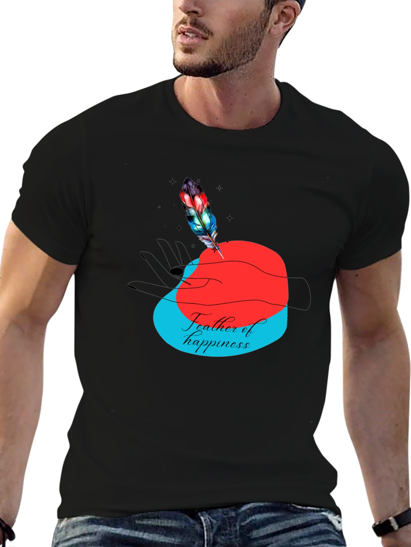 Feather of Happiness Graphic Tee
