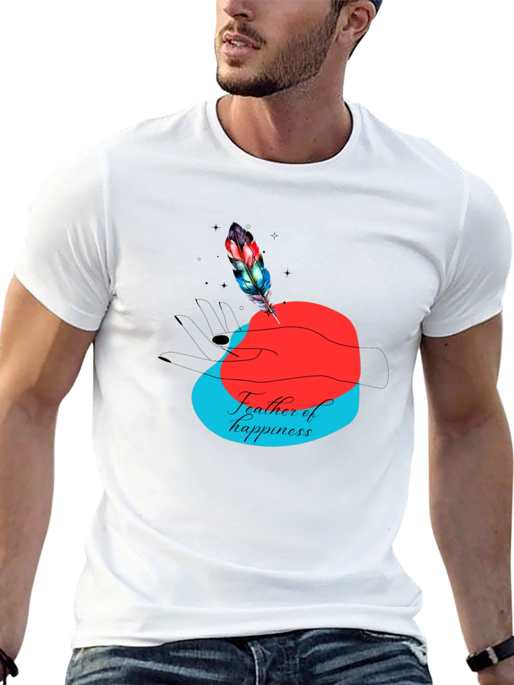 Feather of Happiness Graphic Tee