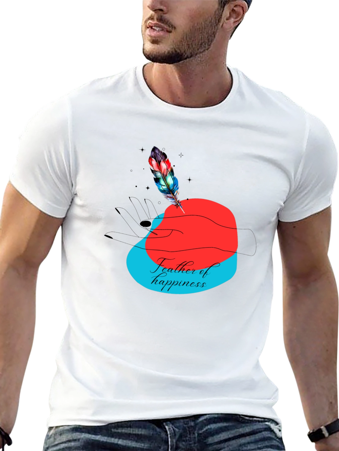 Feather of Happiness Graphic Tee