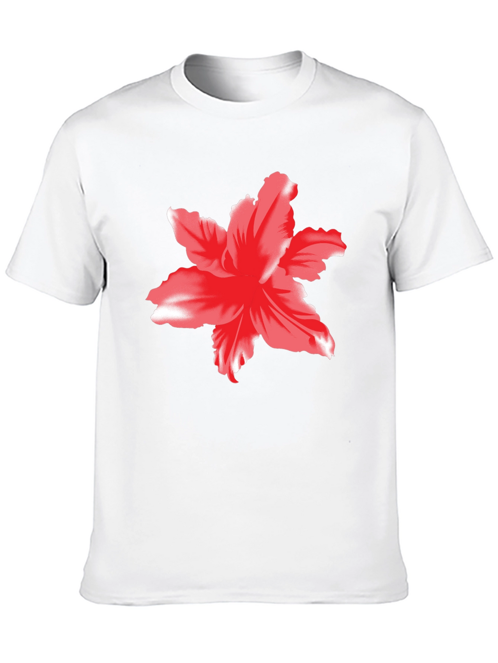 Bold Floral Graphic Tee - Black Cotton T-Shirt