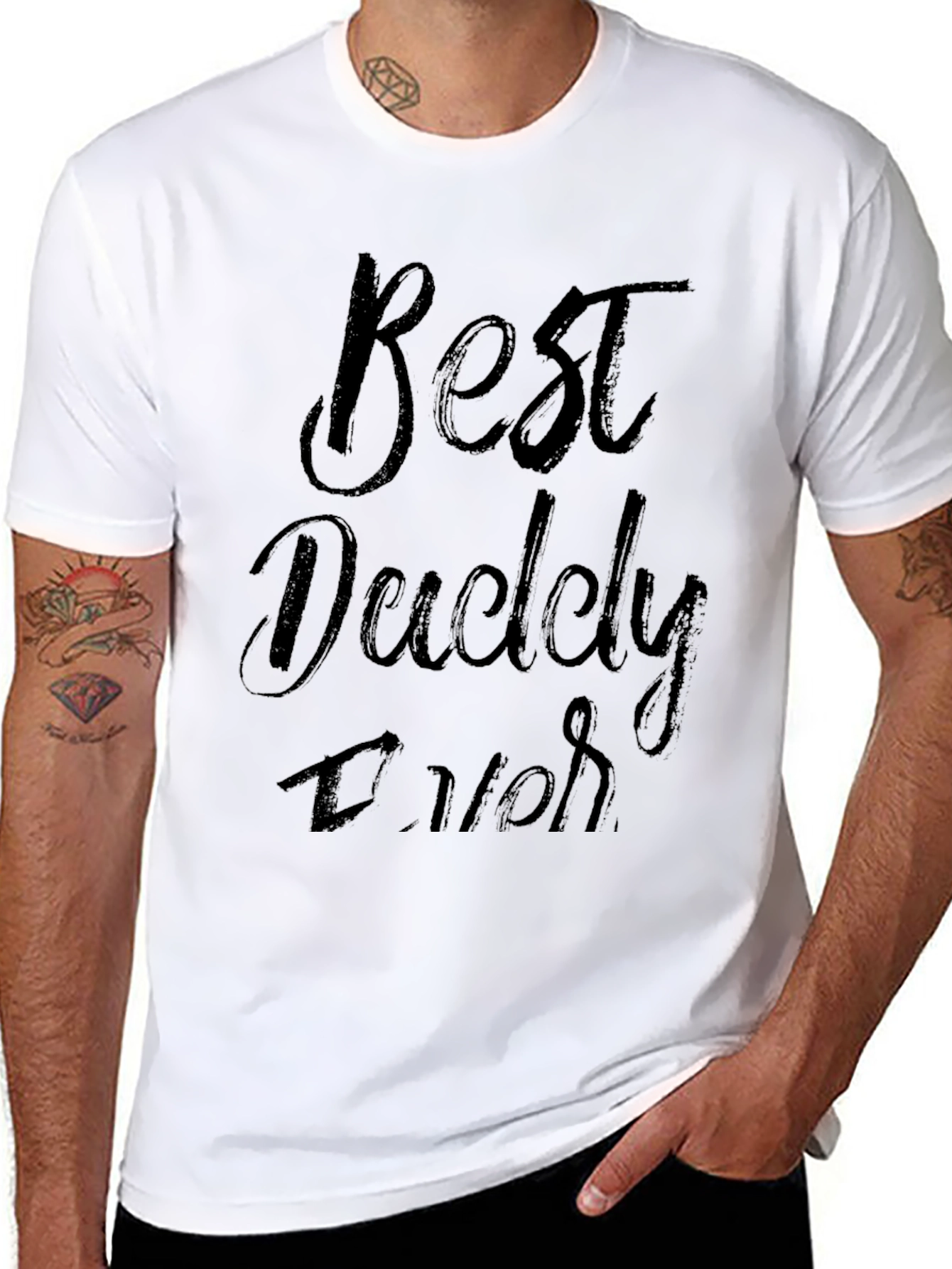 Best Daddy Ever Black Graphic Tee