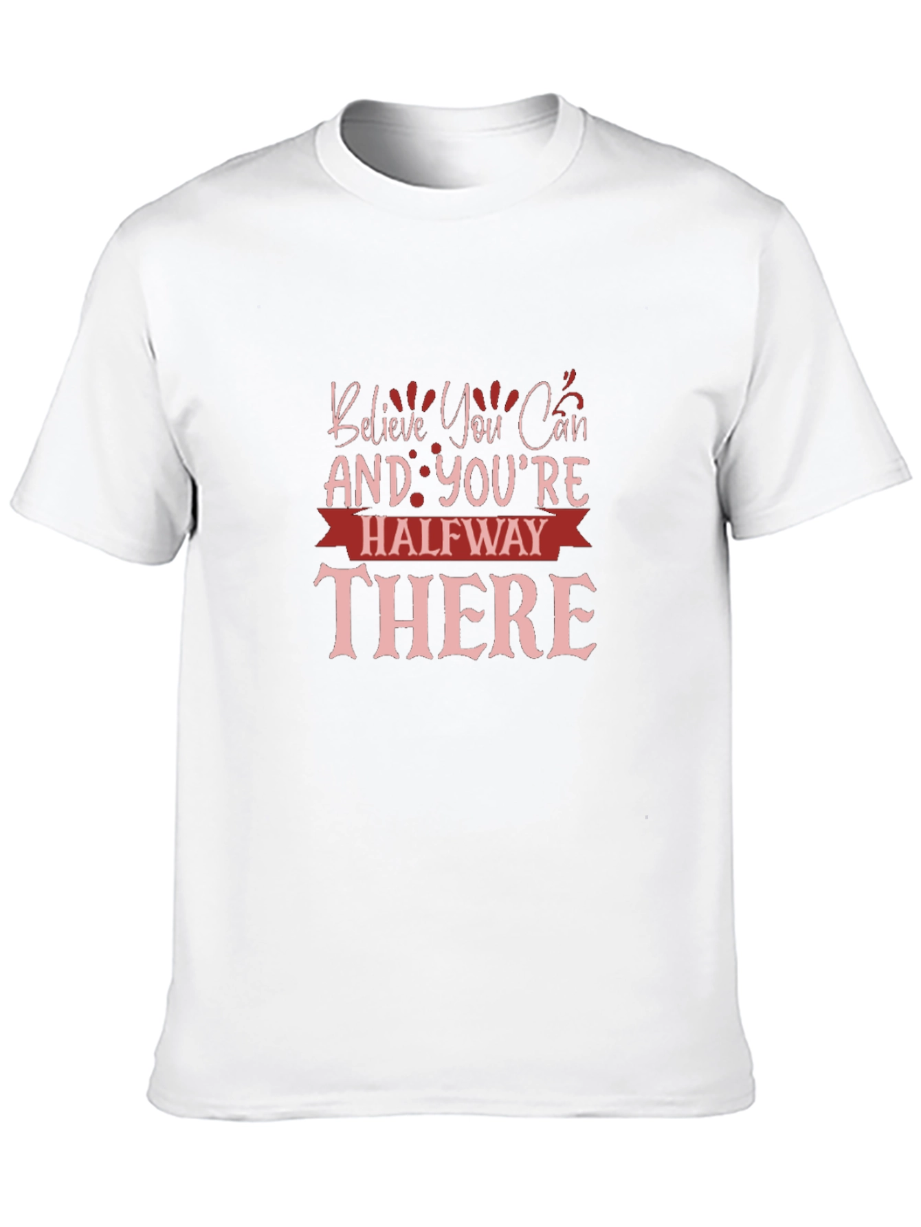 Believe You Can Graphic Tee - Motivational Black T-Shirt