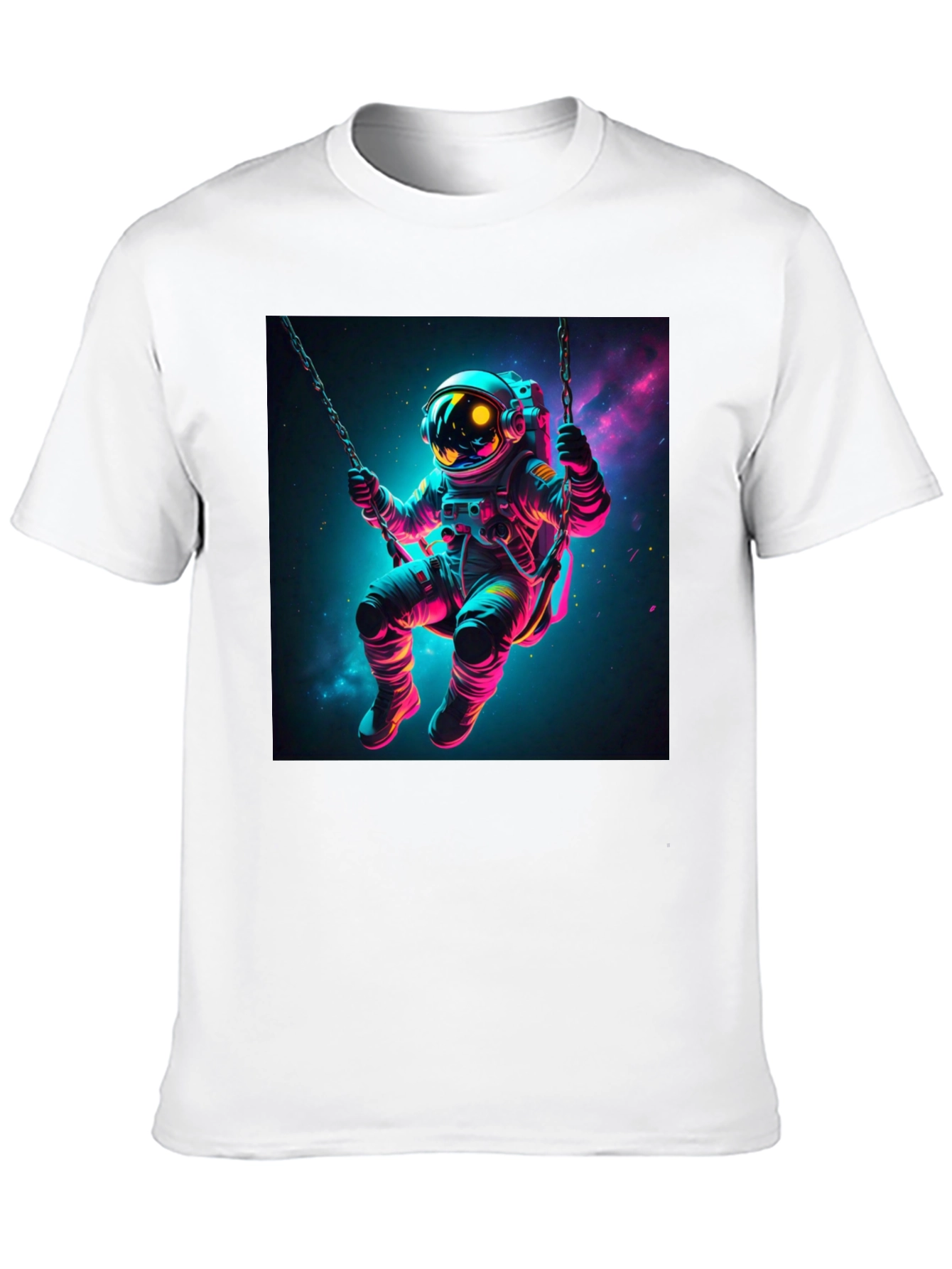 Astronaut Swing T-Shirt - Space Galaxy Design