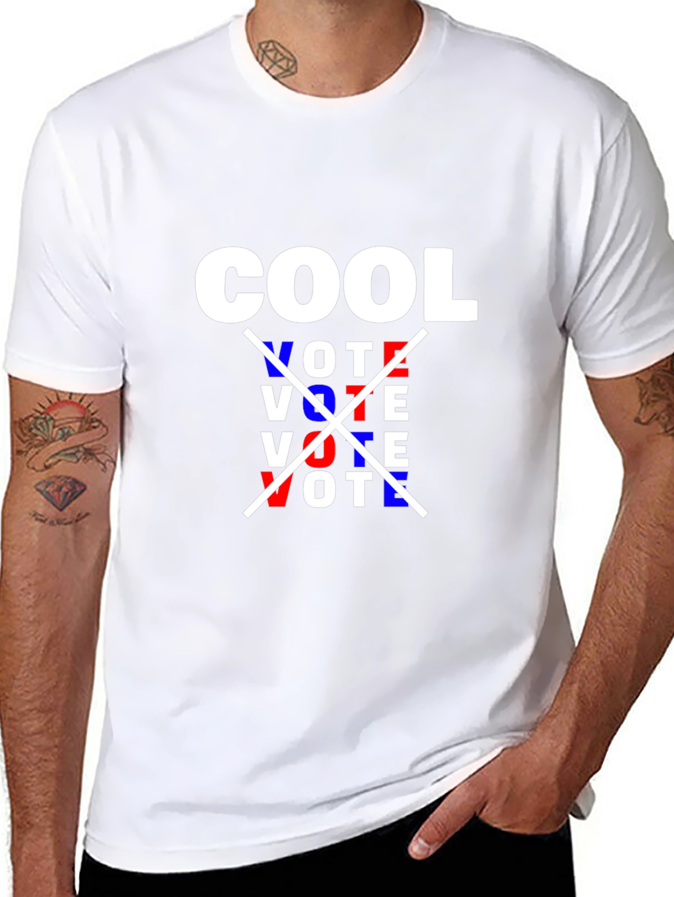 Cool Vote Graphic Tee - Stylish Political Statement