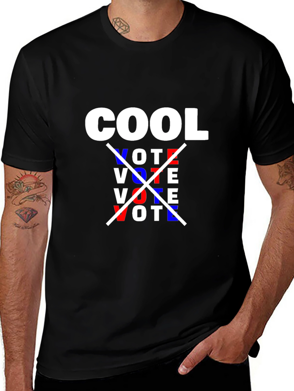 Cool Vote Graphic Tee - Stylish Political Statement