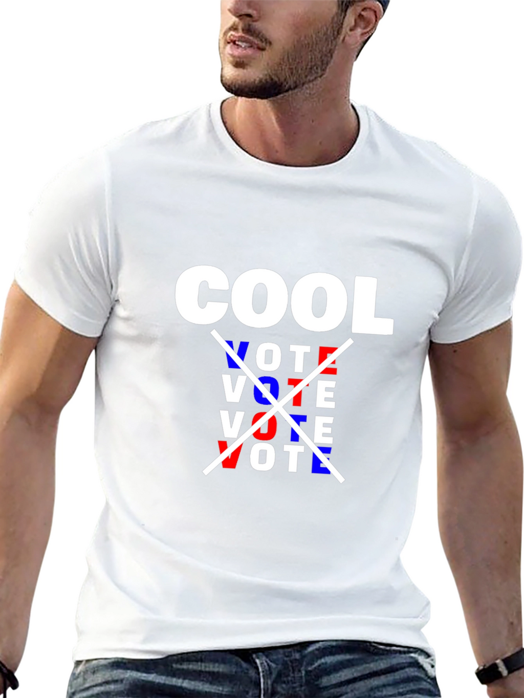 Cool Vote Graphic Tee - Stylish Political Statement