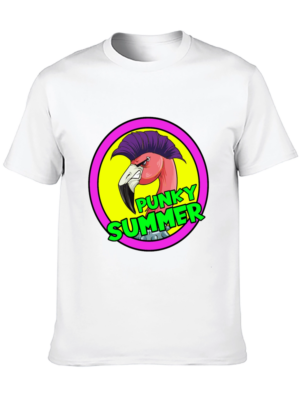 Punky Summer Flamingo Graphic Tee