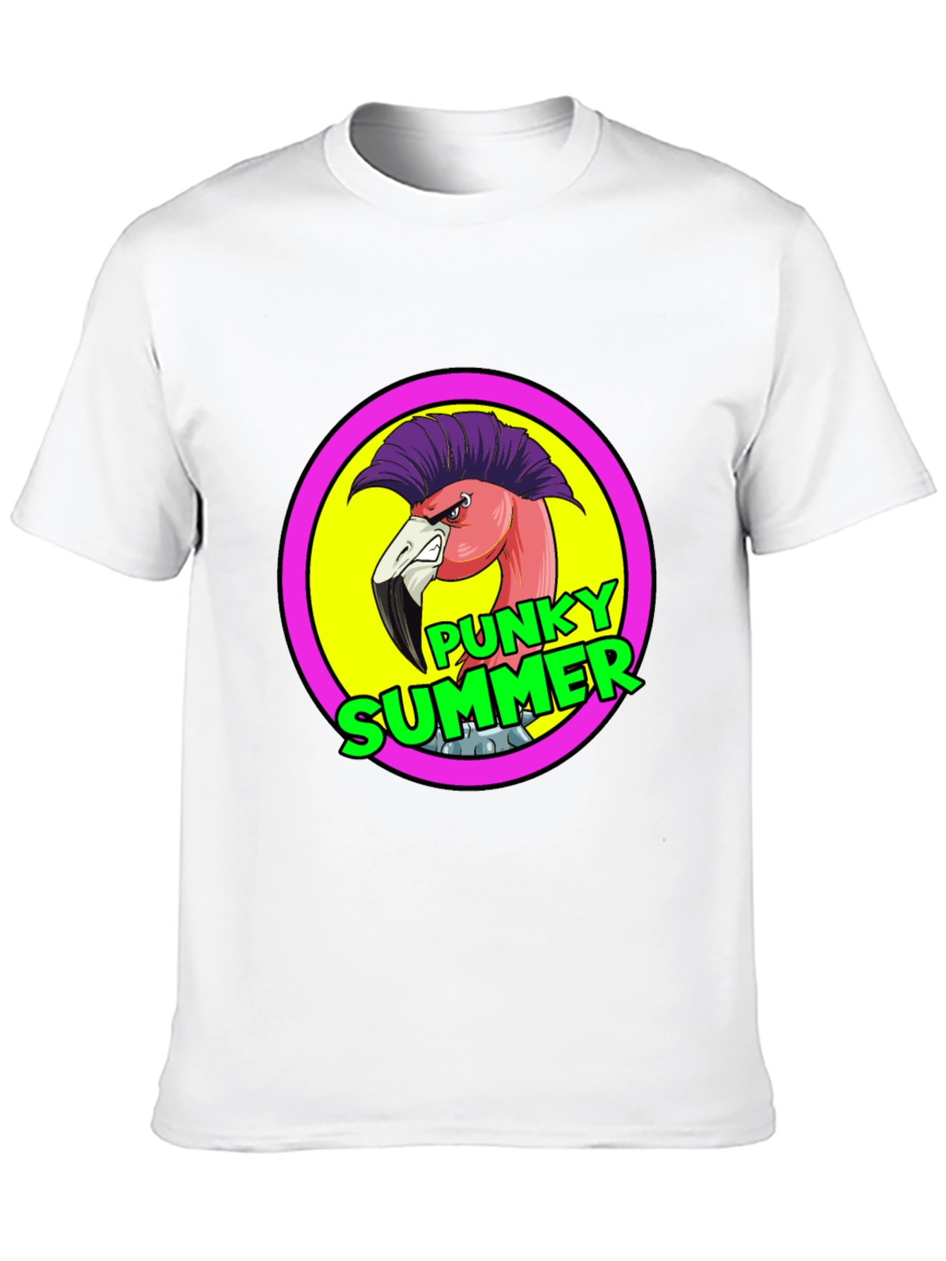 Punky Summer Flamingo Graphic Tee