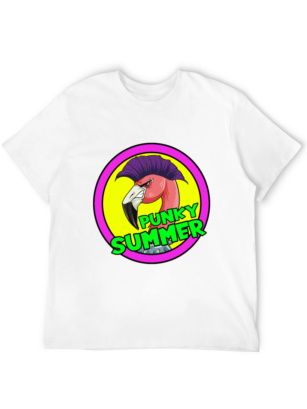 Punky Summer Flamingo Graphic Tee