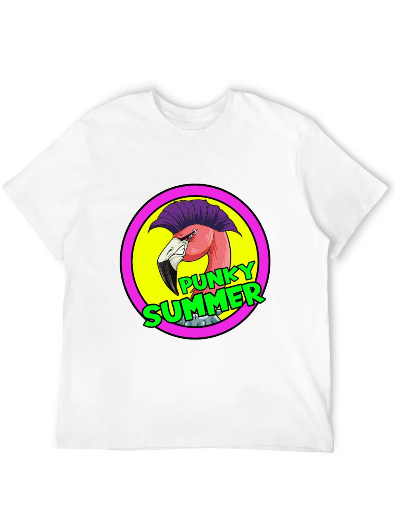 Punky Summer Flamingo Graphic Tee