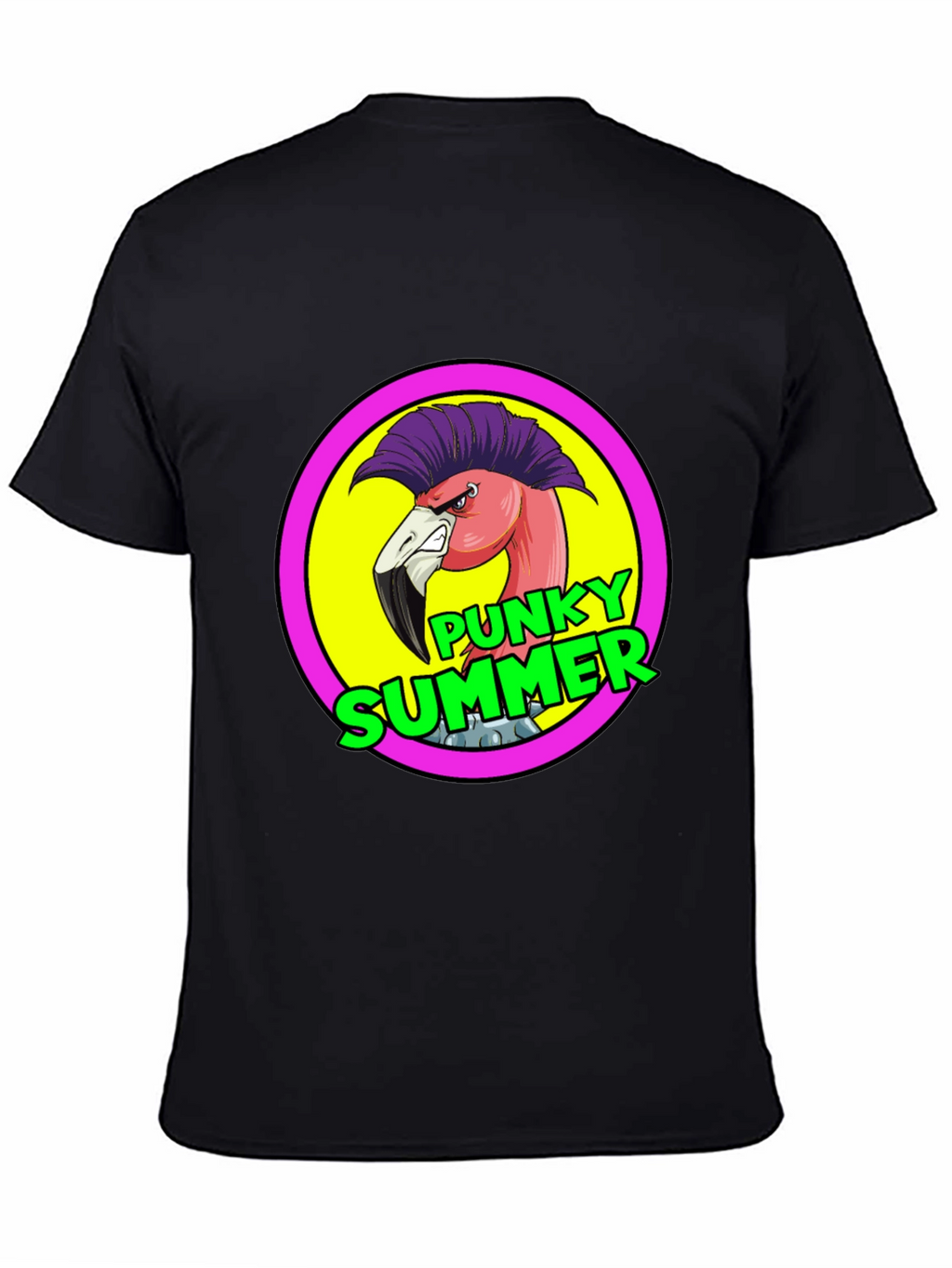 Punky Summer Flamingo Graphic Tee